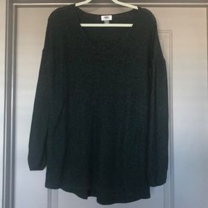 Old Navy Dark Green V Neck Sweater